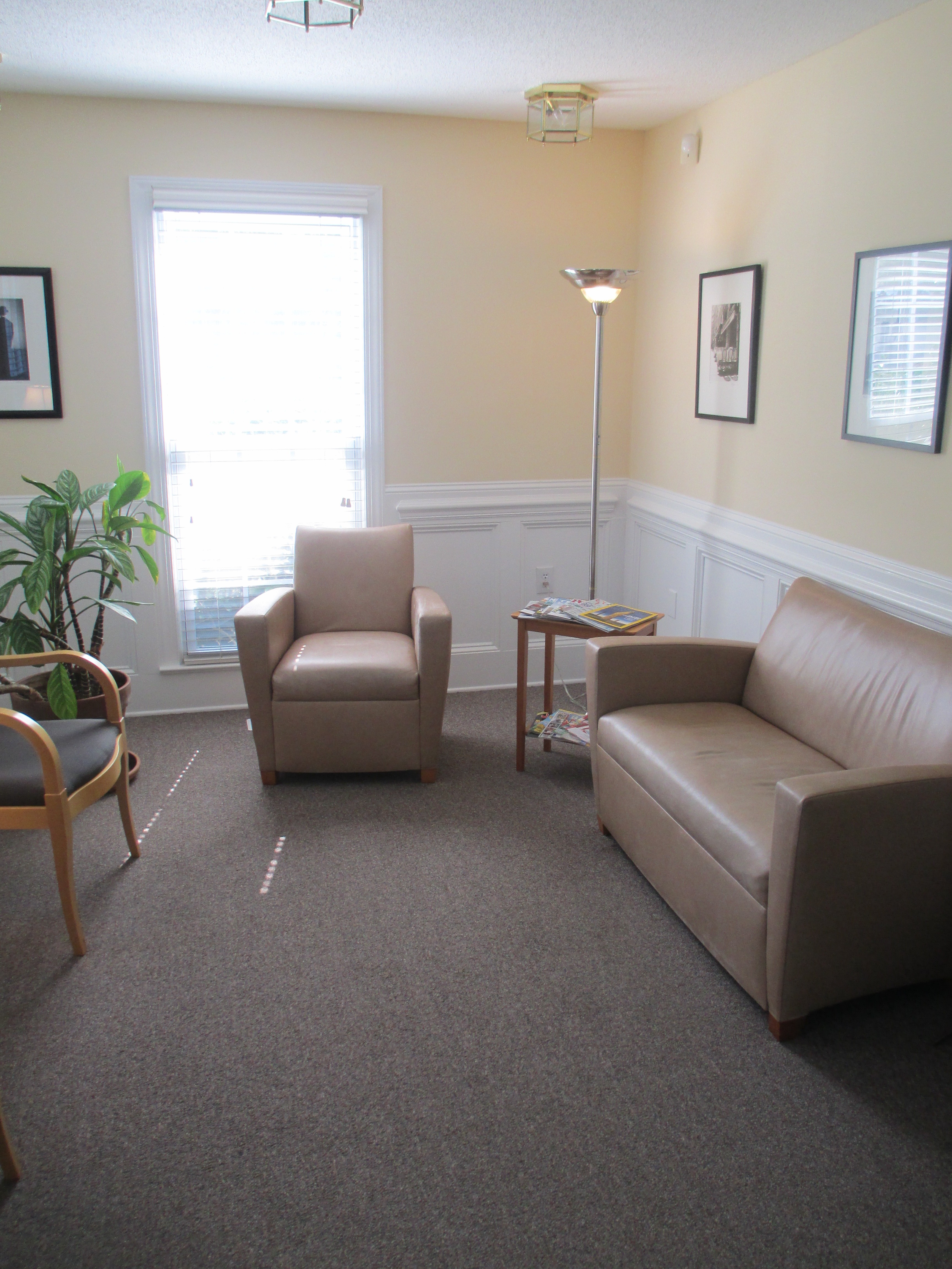 Dentist North Raleigh waiting area