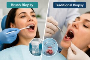 Brush Biopsy vs Traditional Biopsy