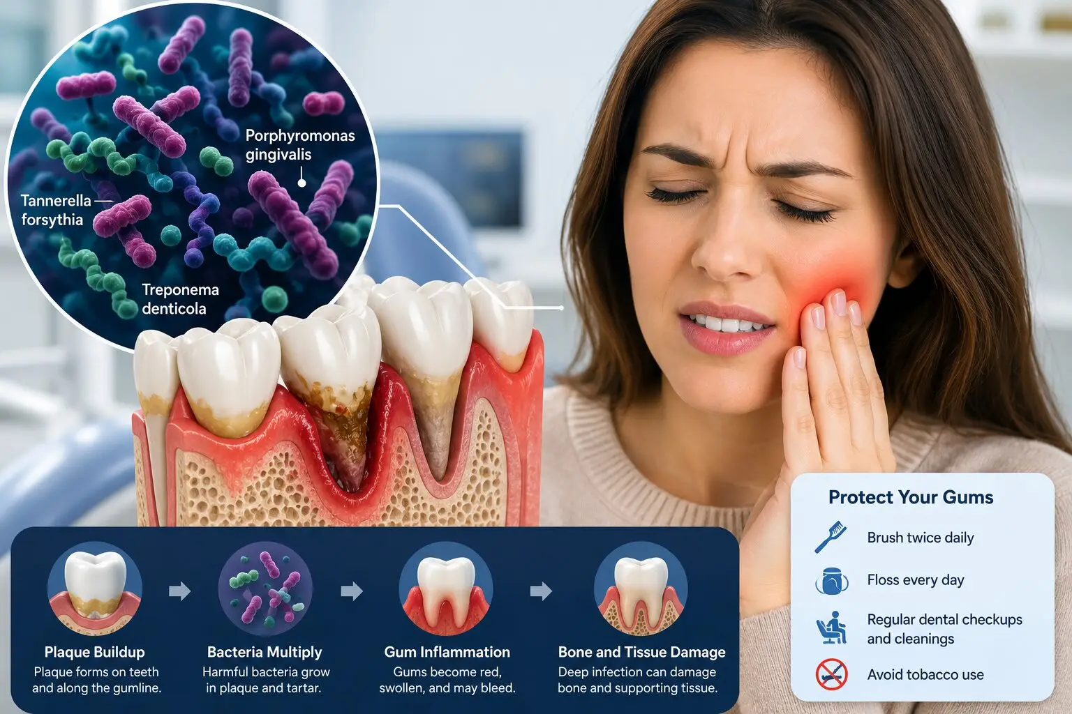 What Bacteria Causes Gum Disease