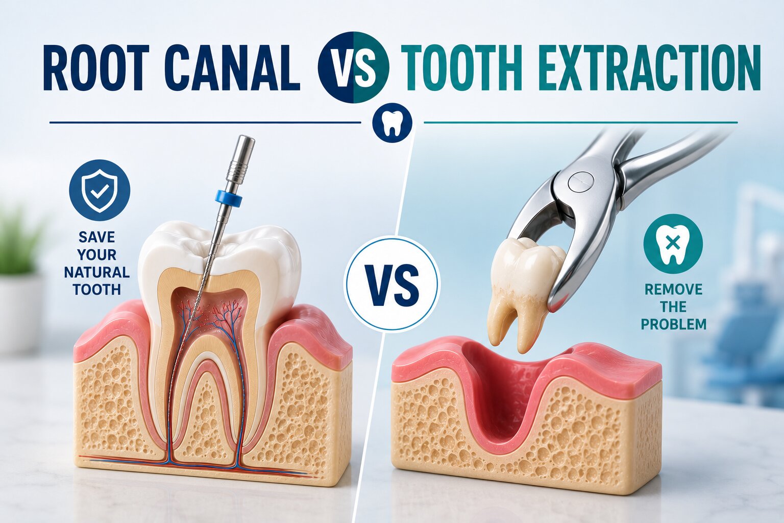 Root Canal vs Tooth Extraction